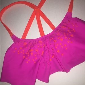Pink bathing suit top